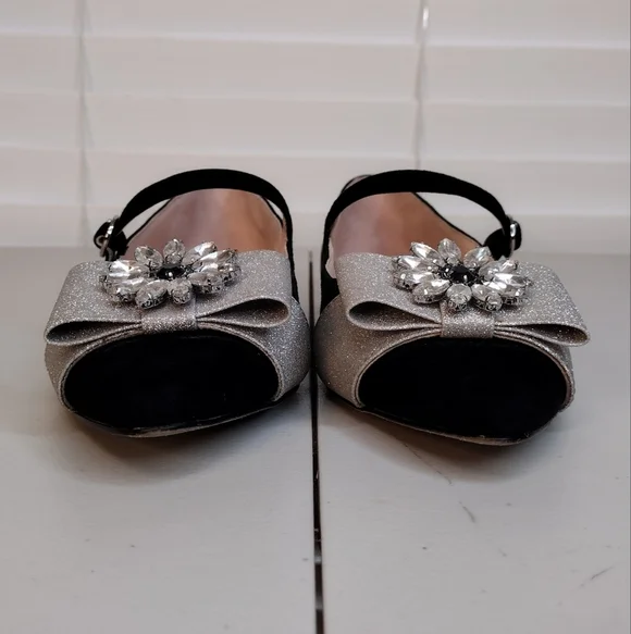 J. Crew Velvet Marina Holiday Jane With Jewels Embellished Flat Loafers Size 8.5 - Picture 6 of 13